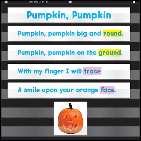 Scholastic Teaching Resources Mini Pocket Chart, 28" x 28", Black 573278